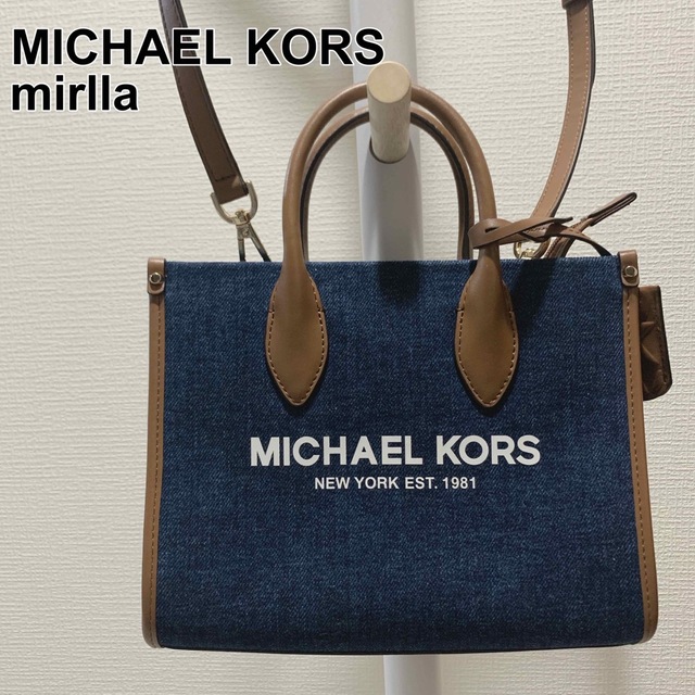 美品 MICHEAL KORS キャンバス ミレラ 2WAY ショルダーバッグ