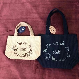 カルディ(KALDI)のカルディ ネコの日バッグ＆ネコの日バッグプレミアム(トートバッグ)