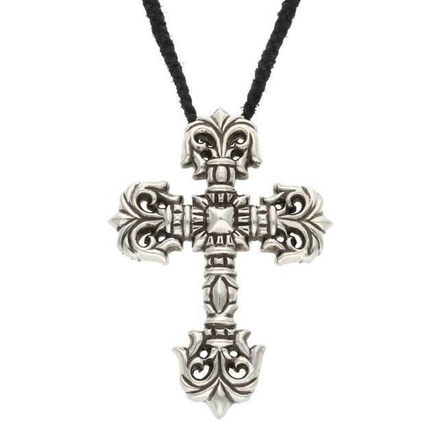 【予約】 Hearts Chrome - LARGE メンズ wレザーブレイド/シルバーネックレス LB/ラージフィリグリークロスL FILIG/CROSS-LRG クロムハーツ ネックレス 【予約】 Hearts Chrome - LARGE メンズ wレザーブレイド/シルバーネックレス LB/ラージフィリグリークロスL FILIG/CROSS-LRG クロムハーツ ネックレス