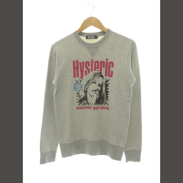 HYSTERIC GLAMOUR(ヒステリックグラマー)のヒステリックグラマー スウェット トレーナー ガールズプリント グレー S メンズのトップス(その他)の商品写真