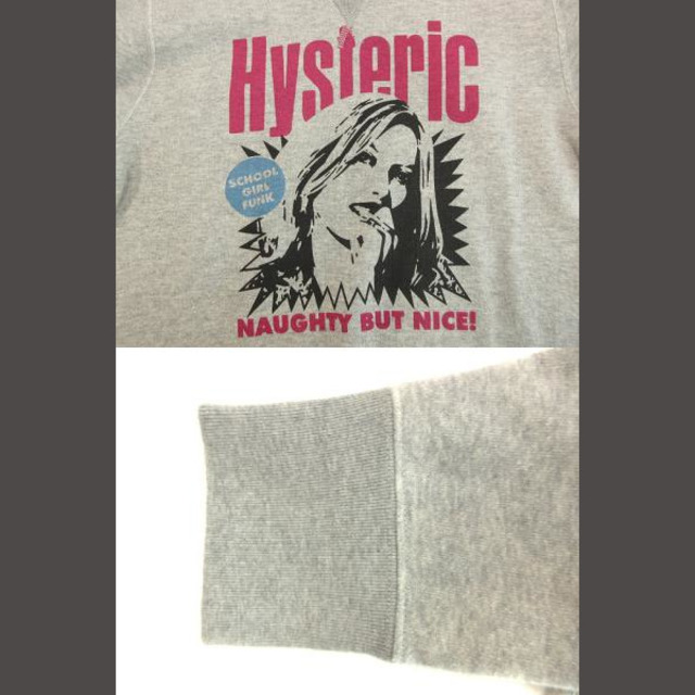 HYSTERIC GLAMOUR(ヒステリックグラマー)のヒステリックグラマー スウェット トレーナー ガールズプリント グレー S メンズのトップス(その他)の商品写真