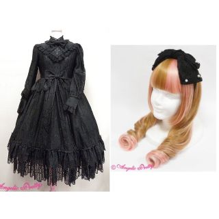 アンジェリックプリティー(Angelic Pretty)のAngelic Pretty Holy Lacy Doll OP KC クロ(ロングワンピース/マキシワンピース)