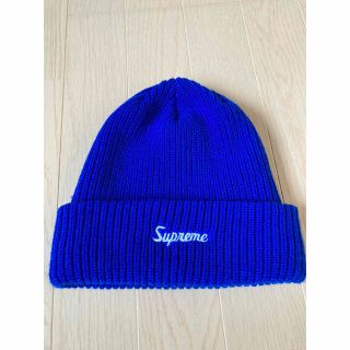 シュプリーム(Supreme)のブルー　Supreme  Loose Gauge Beanie(ニット帽/ビーニー)