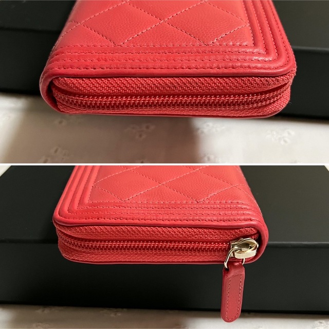 CHANEL - 【専用】CHANEL ボーイシャネル キャビアスキン ラウンド