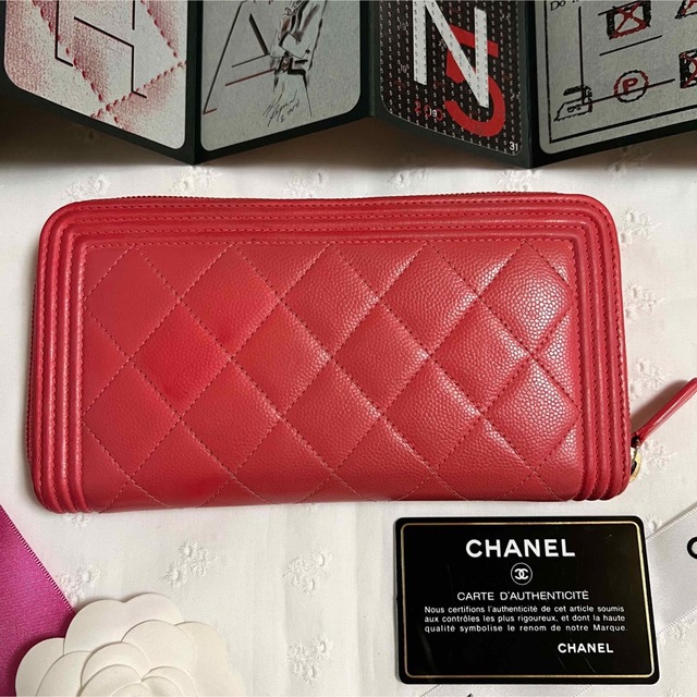 【専用】CHANEL ボーイシャネル  キャビアスキン ラウンドジップ 長財布 1