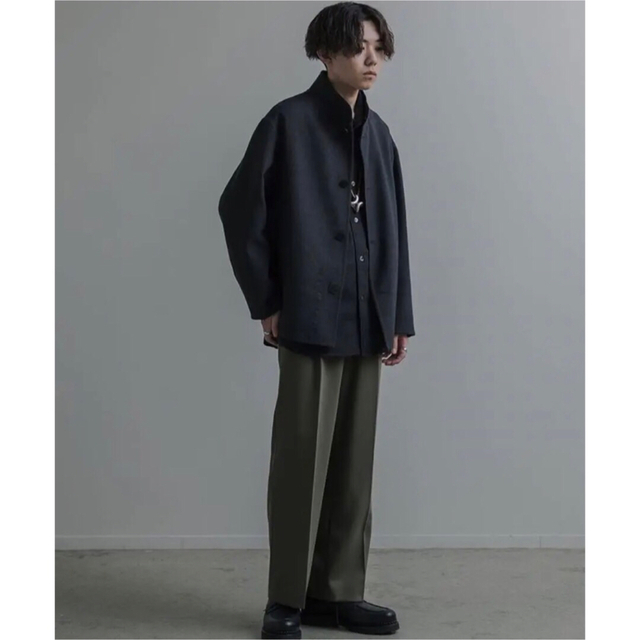 【LIDNM】WOOL MILLED REVER BLOUSON【希少】