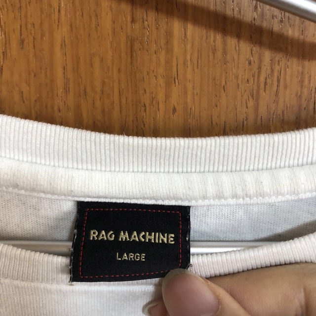 Right-on(ライトオン)のrag machine ライトオン　ホワイト　長袖シャツ　Tシャツ　白シャツ メンズのトップス(シャツ)の商品写真