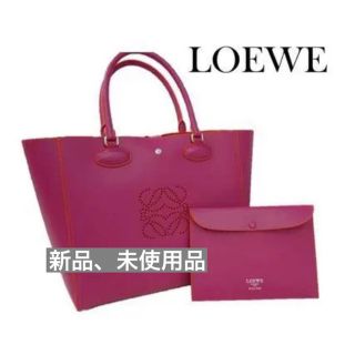 LOEWE - 【美品】ロエベ アナグラム キャンバス トートバッグ 肩掛け