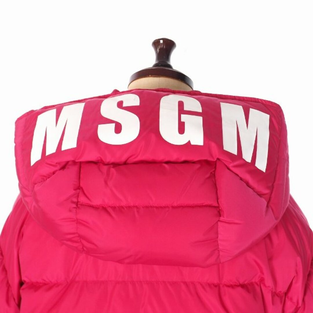 MSGM(エムエスジイエム)のエムエスジーエム 19AW クロップ ダウン ジャケット 38 ピンク レディースのジャケット/アウター(ダウンジャケット)の商品写真