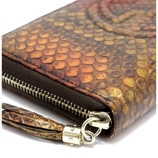 安いHOT】 Gucci - グッチ ラウンドファスナー 長財布 パイソン