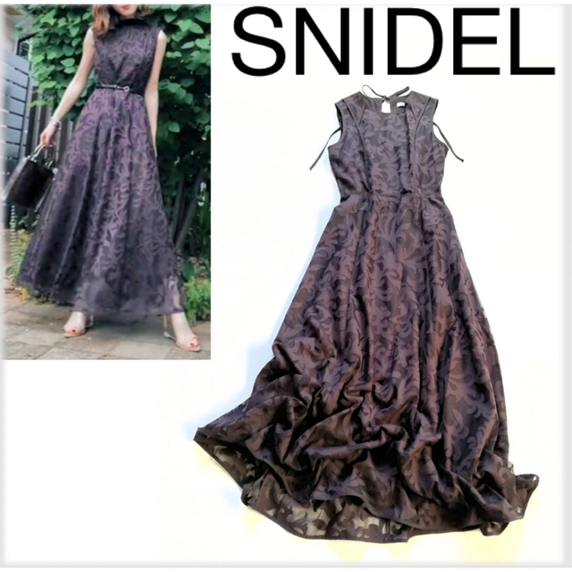 SNIDEL - 【紙タグ付】snidel パイピングオパールAラインワンピース