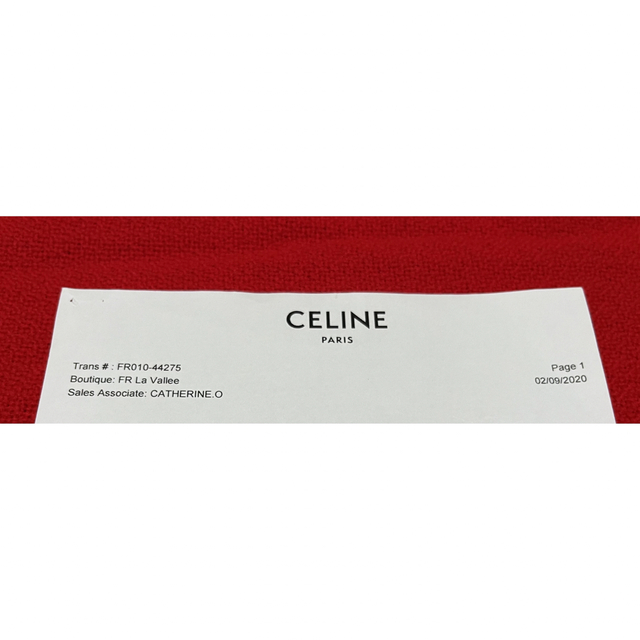 celine(セリーヌ)の定価¥99000.新品　セリーヌ パリ本店購入　ビックロゴ　トリンオフ　クラッチ メンズのバッグ(セカンドバッグ/クラッチバッグ)の商品写真