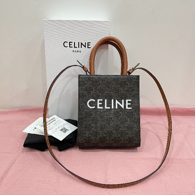 訳あり celine - 週末お値下げ☆超希セリーヌ 2way ミニ バーティカルカバ/ショルダーバッグ ショルダーバッグ