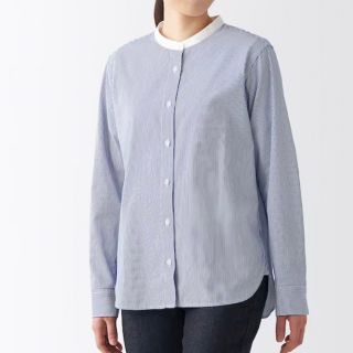 3ページ目 - MUJI (無印良品) ネイビー シャツ/ブラウス(レディース