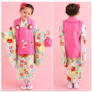 小町kids　七五三　着物セット　ピンク(和服/着物)