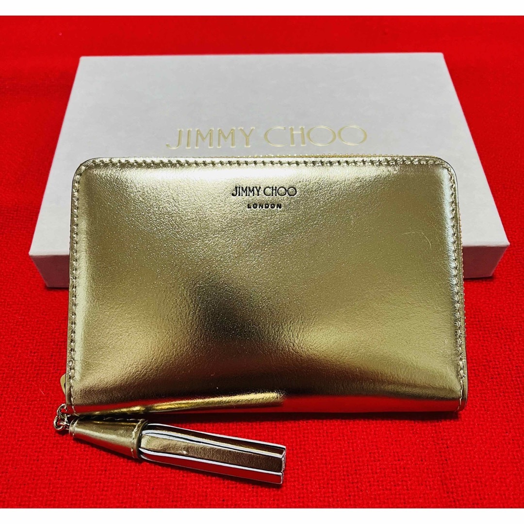 定価¥74800.新品】JIMMYCHOO ジミーチュウ　長財布　ゴールド