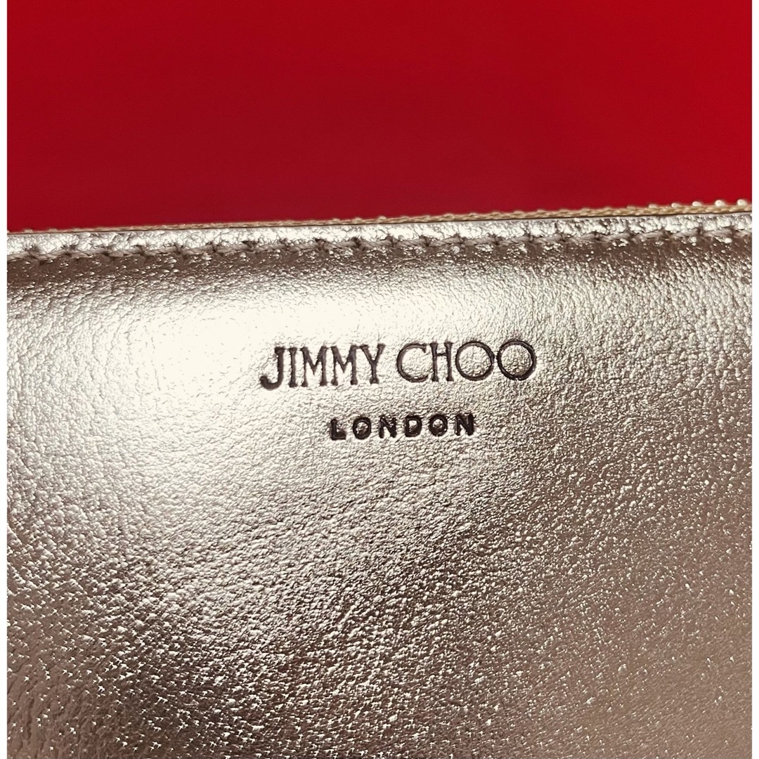 定価¥74800.新品】JIMMYCHOO ジミーチュウ　長財布　ゴールド 4