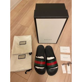 グッチ(Gucci)のGUCCI ラバーメンズ スライドサンダル(サンダル)