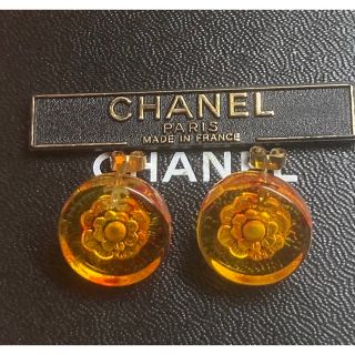 シャネル(CHANEL)のシャネル❤️べっ甲風 カメリア ココマーク ピアス(ピアス)