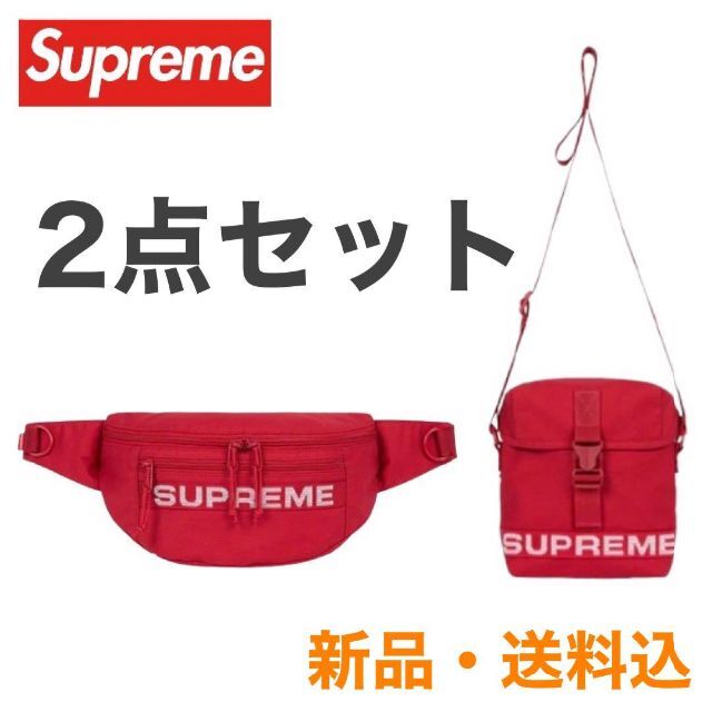 2点セット★Supreme Field Waist＆Side Bag "Red”