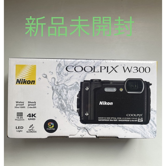 色々な デジタルカメラ 新品未開封 Nikon - Nikon COOLPIX BLACK W300