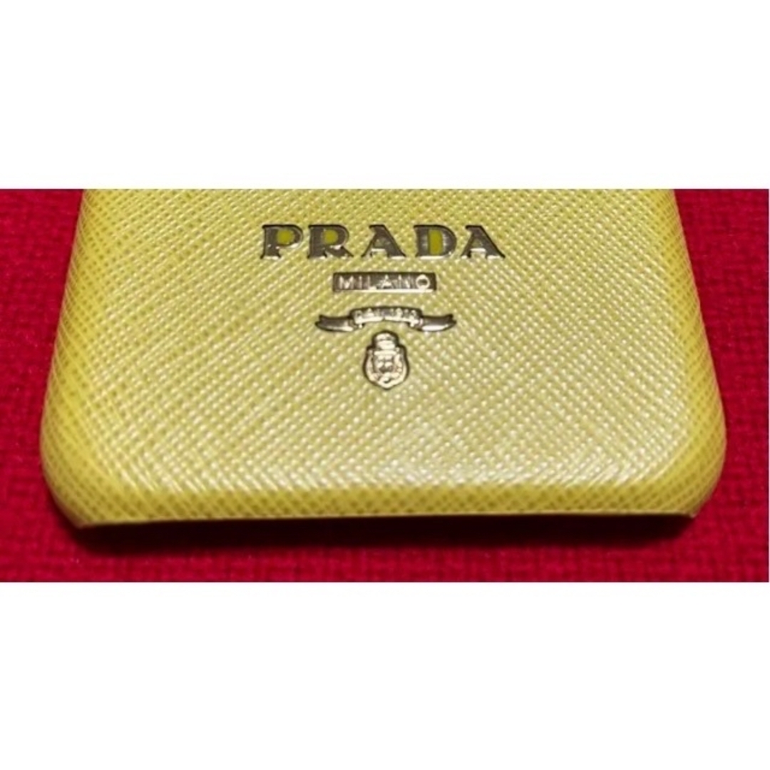 PRADA(プラダ)の新品.正規】PRADA プラダ　iphoneX XS ケース　黄色　開運色！ スマホ/家電/カメラのスマホアクセサリー(iPhoneケース)の商品写真