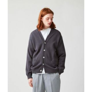 スティーブンアラン(steven alan)のSteven Alan BOLD FIT カーディガン 肉厚 黒 M(カーディガン)