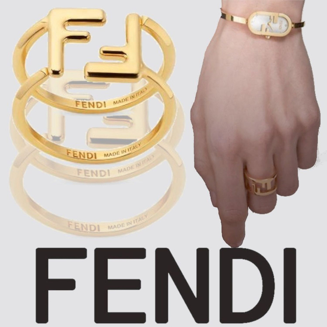 FENDI - 最終値下げ！FENDI フェンディ FFリング ゴールド 指輪の通販