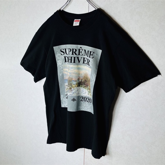 【美品】シュプリーム ビッグロゴ 定番カラー 半袖Tシャツ 黒ブラック Mサイズ