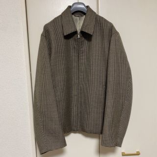 オーラリー(AURALEE)のAURALEE  DOUBLE FACE CHECK ZIP BLOUSON (ブルゾン)