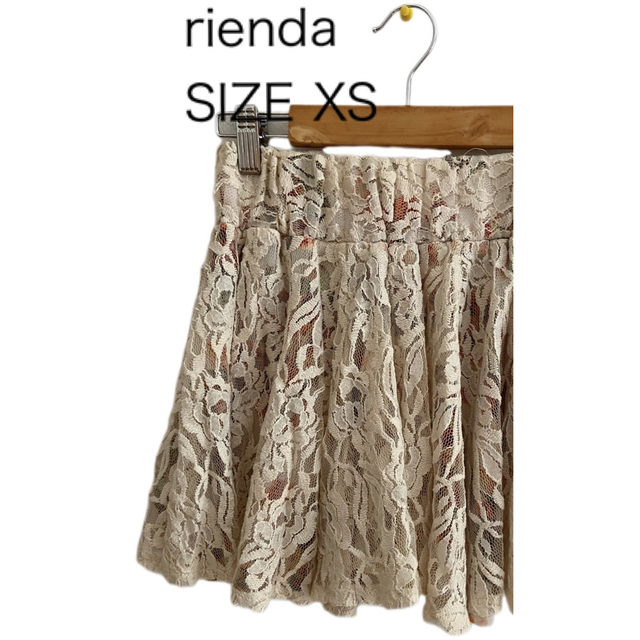 rienda(リエンダ)のrienda リエンダ 花柄スカート レース サイズXS レディースのスカート(ミニスカート)の商品写真