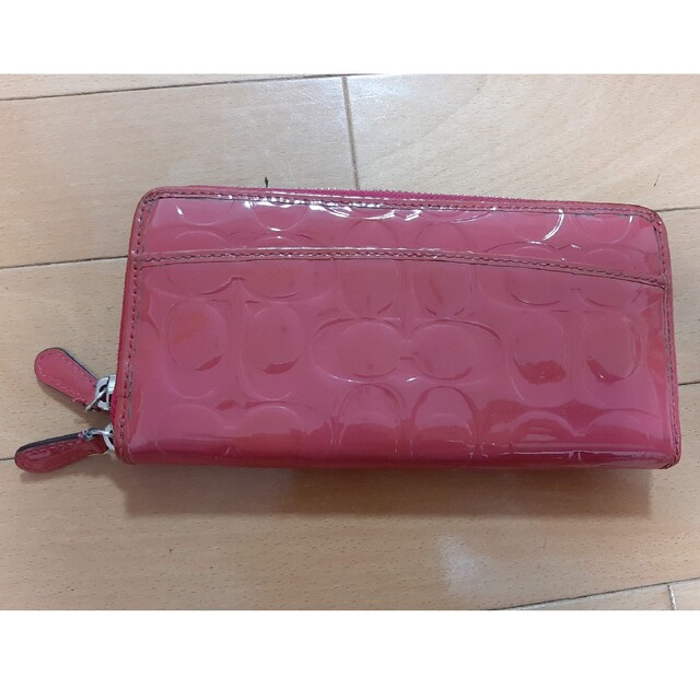 COACH - コーチCOACH エナメル ピンク 長財布の通販 by risa's shop