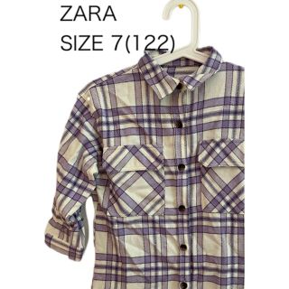 ザラ(ZARA)の未使用タグ付 ZARA ザラ ネルシャツ チェック柄 サイズ7(122cm)(ブラウス)