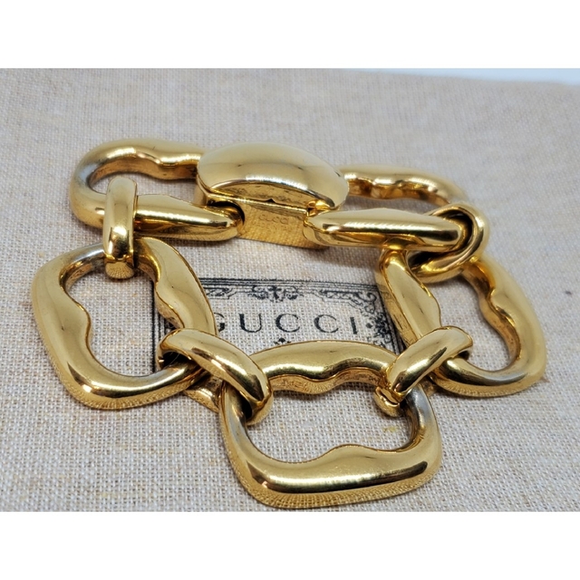 超レア トム・フォード期 廃盤品】GUCCI ゴールドメッキ ブレスレット