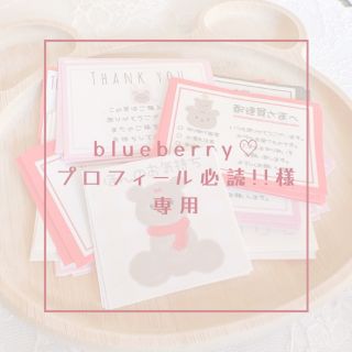 blueberry♡プロフィール必読!!様専用(宛名シール)