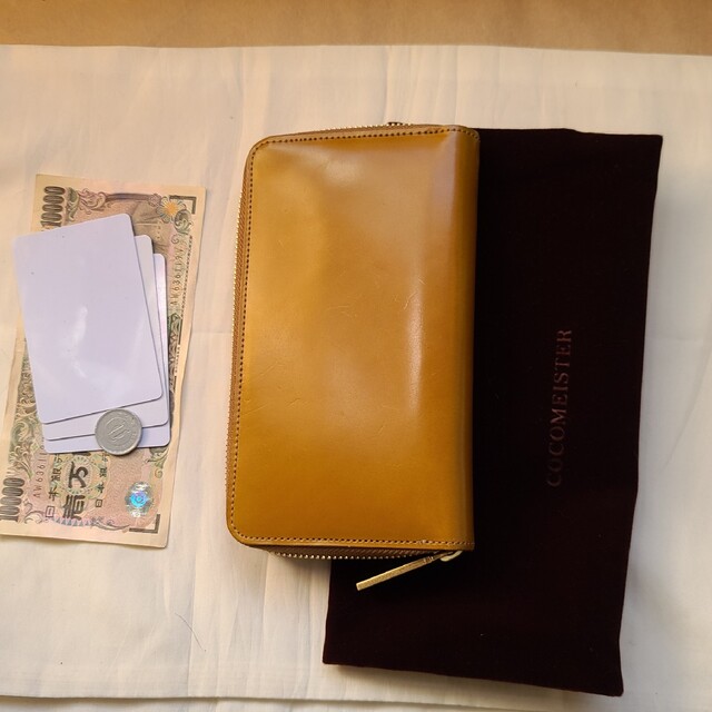 極美品✨ココマイスター オークバーク 折財布 ブライドルレザー-