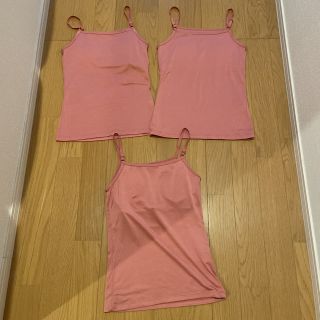 ユニクロ(UNIQLO)のキャミソール　3枚セット　140センチ(下着)