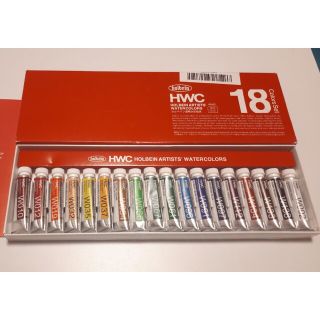 新品未使用　ホルベイン　透明水彩絵の具　18色(絵の具/ポスターカラー)