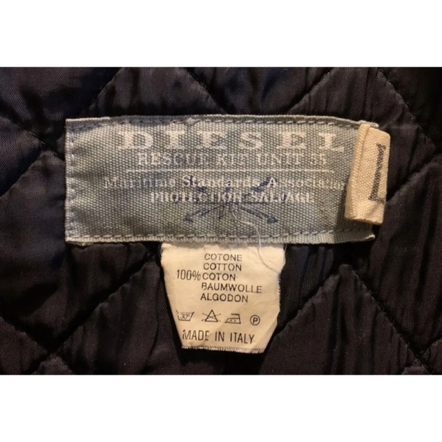 DIESEL(ディーゼル)のDIESEL N-1 デッキジャケット　襟ボア　キルティング素材 メンズのジャケット/アウター(ミリタリージャケット)の商品写真