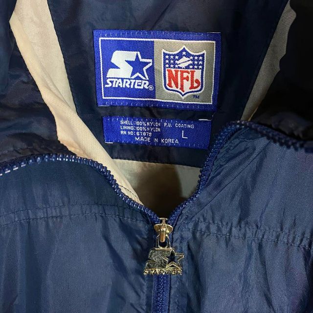 希少 スターター 刺繍 NFL ナイロンジャケット 90s オーバーサイズL 5