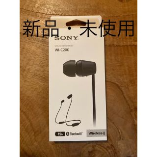 SONY - SONY WI-C200(B) ソニーワイヤレスイヤホンブラック15時間再生