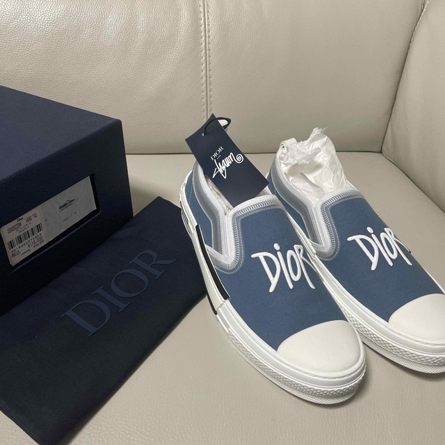 売り切り御免！】 Dior - Dior Stussy スリッポン Shawn And