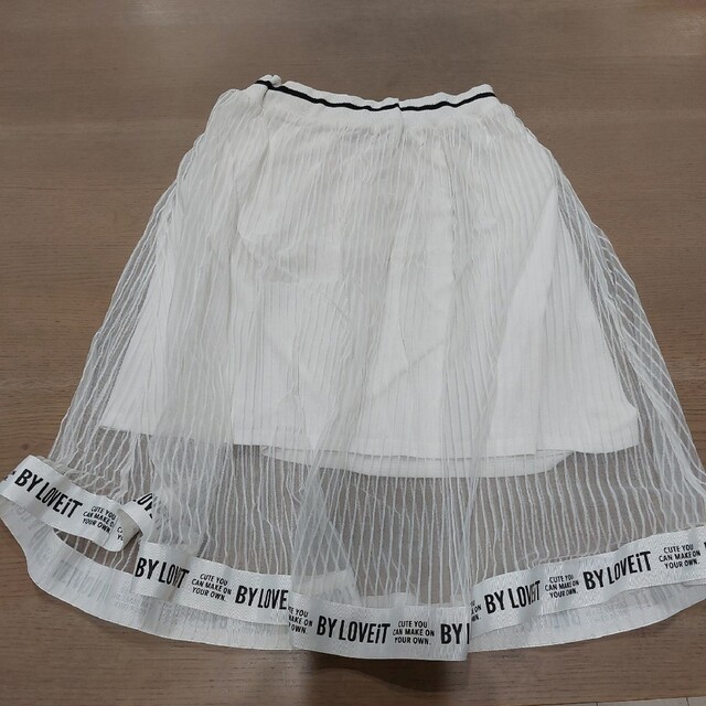 NARUMIYA INTERNATIONAL(ナルミヤ インターナショナル)のシースルースカート キッズ/ベビー/マタニティのキッズ服女の子用(90cm~)(スカート)の商品写真