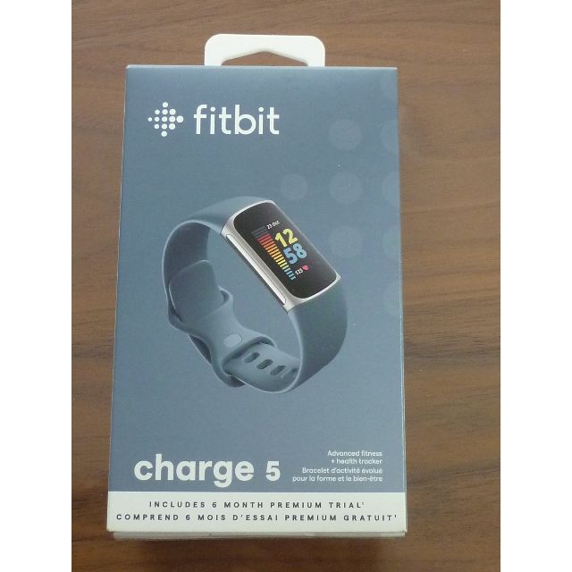 【新品未使用】Fitbit Charge 5 スチールブルー/プラチナ