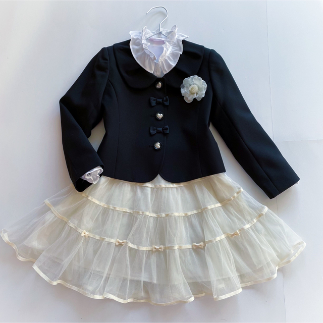 pom ponette(ポンポネット)の美品 フォ－マルセット Heart Skape 120 ポンポネット 130 キッズ/ベビー/マタニティのキッズ服女の子用(90cm~)(ドレス/フォーマル)の商品写真