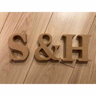 アルファベットオブジェ S&H H&S(置物)