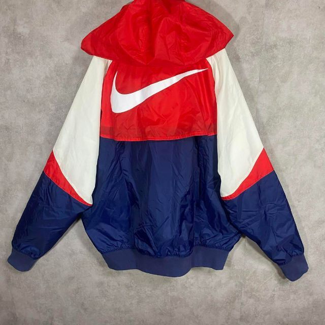 00s  NIKE 2way ナイロンジャケット 収納フード 黒 海外規格