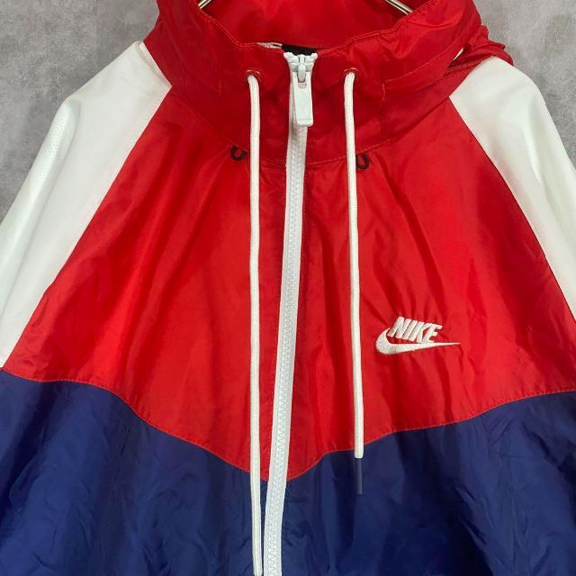 00s  NIKE 2way ナイロンジャケット 収納フード 黒 海外規格