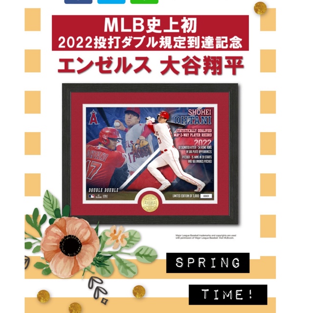 大谷翔平 2022 投打ダブル規定到達記念 シングルコインフォトミント