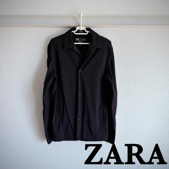 ZARA(ザラ)の新品！春にぴったり⭐︎ZARA ザラ　メンズシャツ(ブラック) メンズのトップス(シャツ)の商品写真
